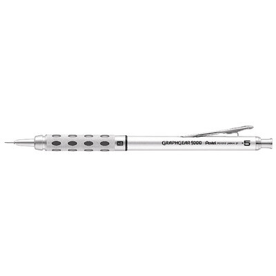 Pentel Druckbleistift Graphgear, 0.5 mm, HB, silber/anthrazit