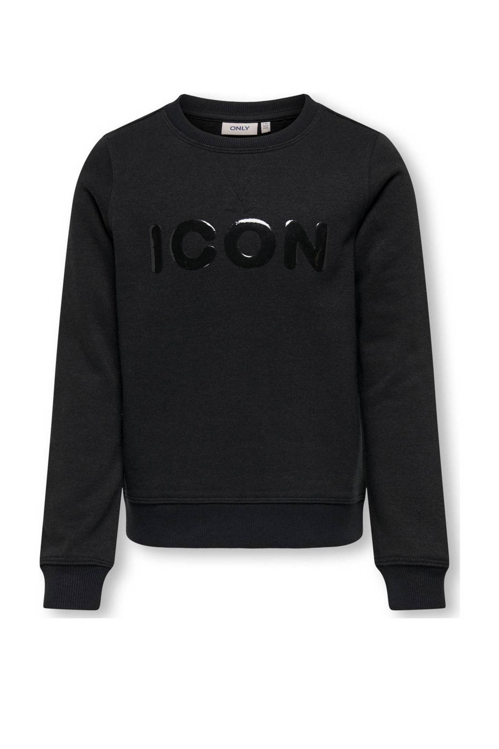 ONLY sweater KOGSANNE met tekst zwart