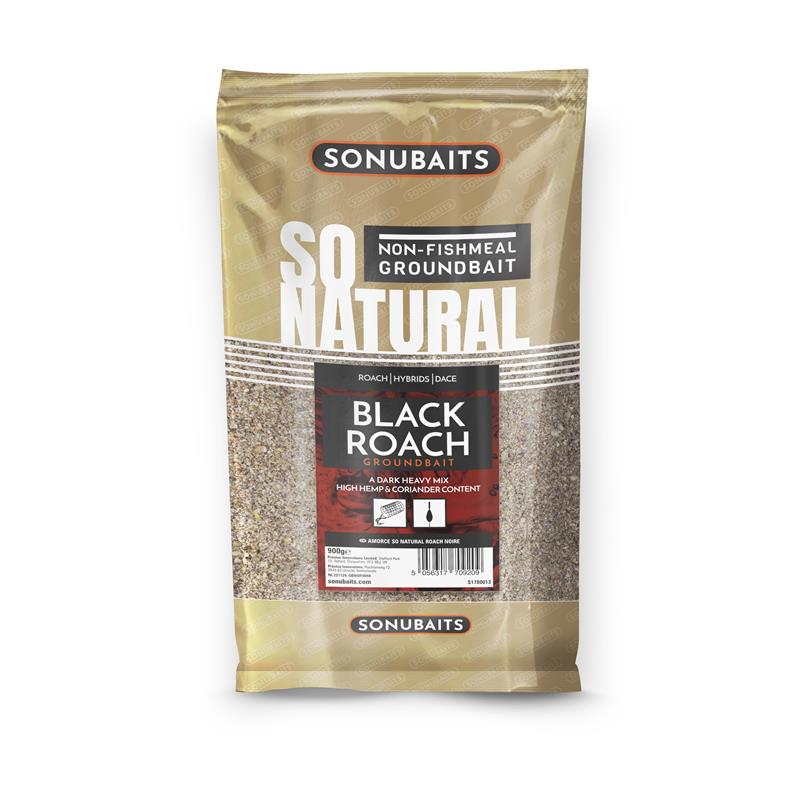 Amorce Sonubaits So Natural Groundbait Black Roach