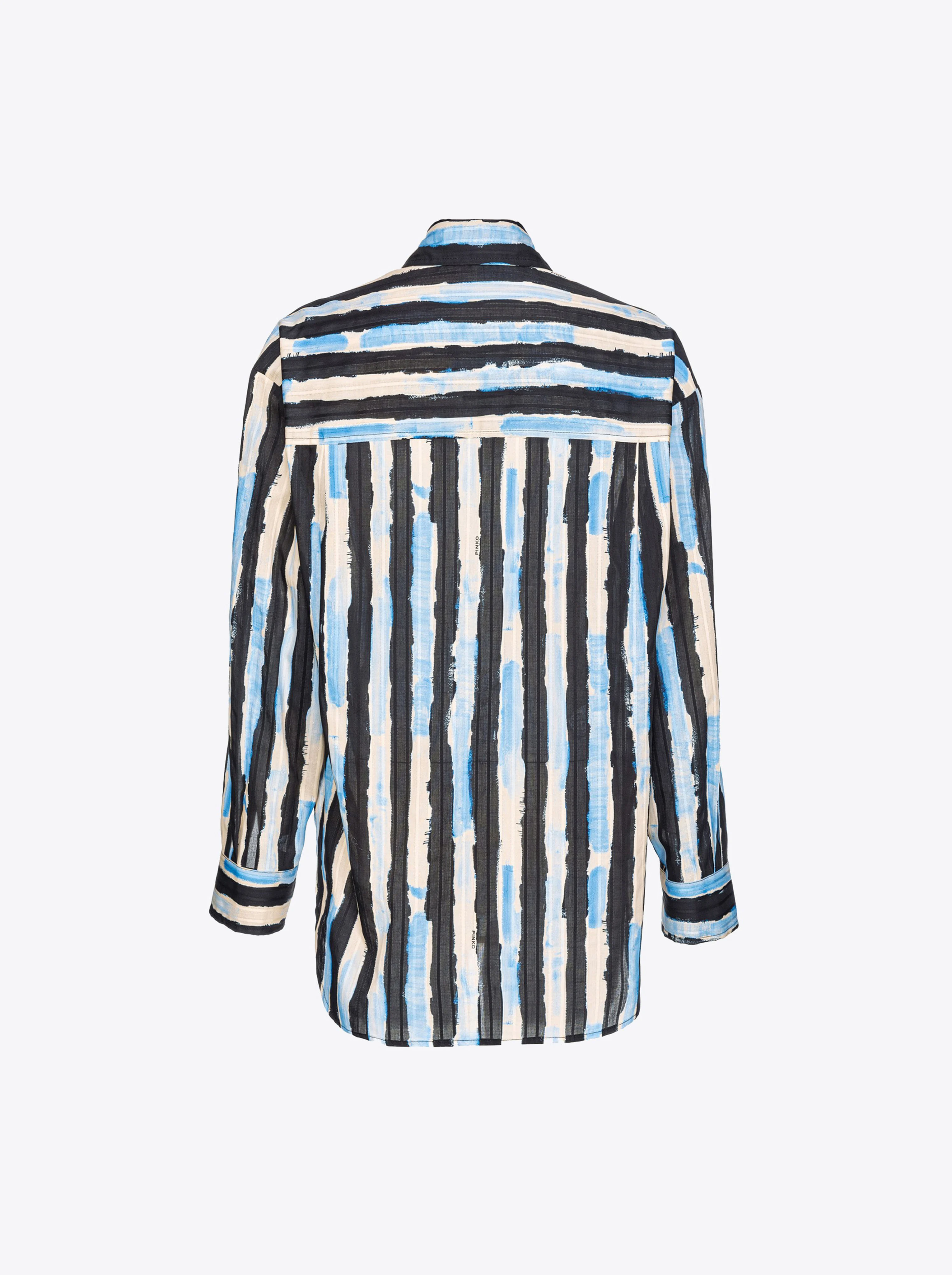 Chemise à rayures façon peinture | Multicolore
