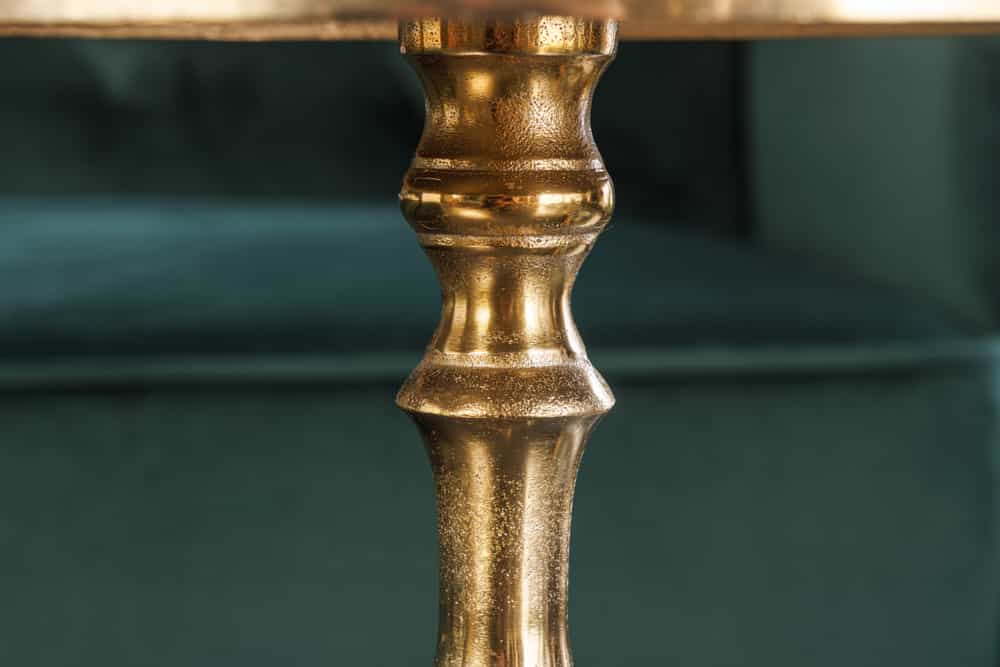 Barock Beistelltisch SAVOY 55cm gold Metall Dreibein rund Vintage