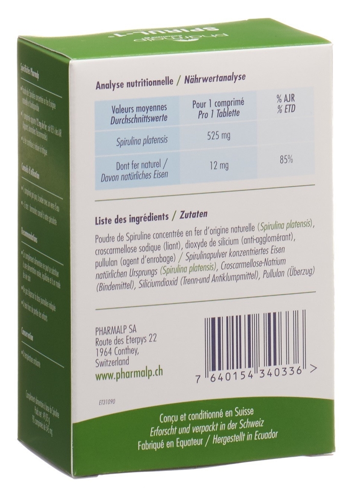 PHARMALP Spirul-1 Tabl 90 Stk
