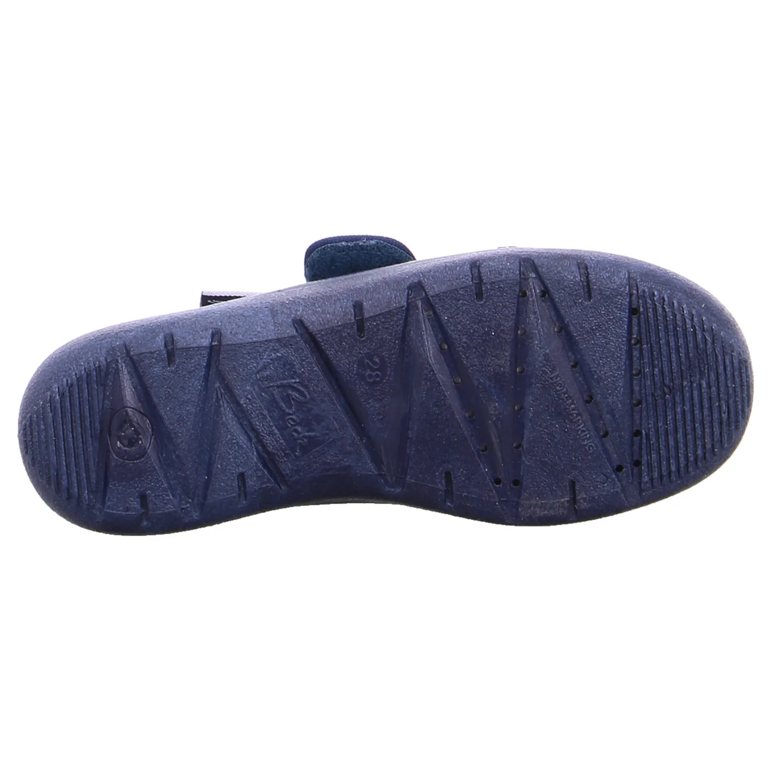 BECK Kinder-Hausschuh Blau Textil  Unisex