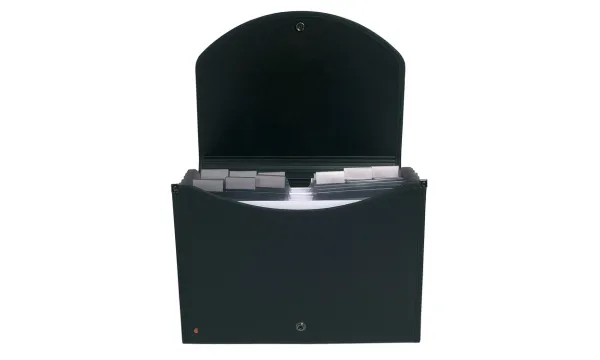 Harmonikamappe Exactive® A4 sort