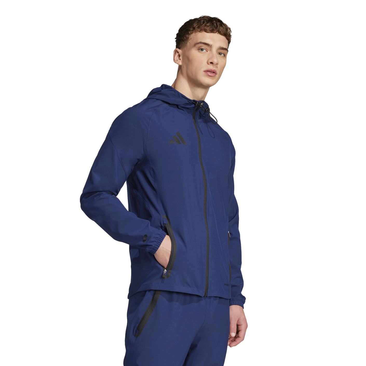 adidas Tiro 25 Vis Tech Competition Hooded Trainingspak Full-Zip Donkerblauw Zwart