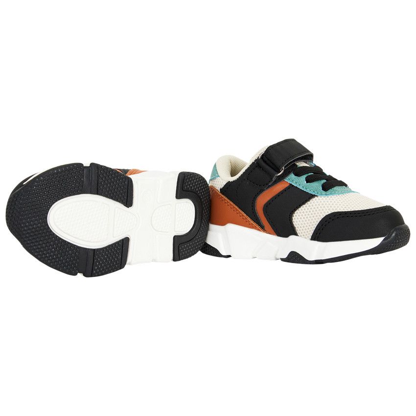 Baskets de sport empiècements contrastés pour bébé garçon - Noir