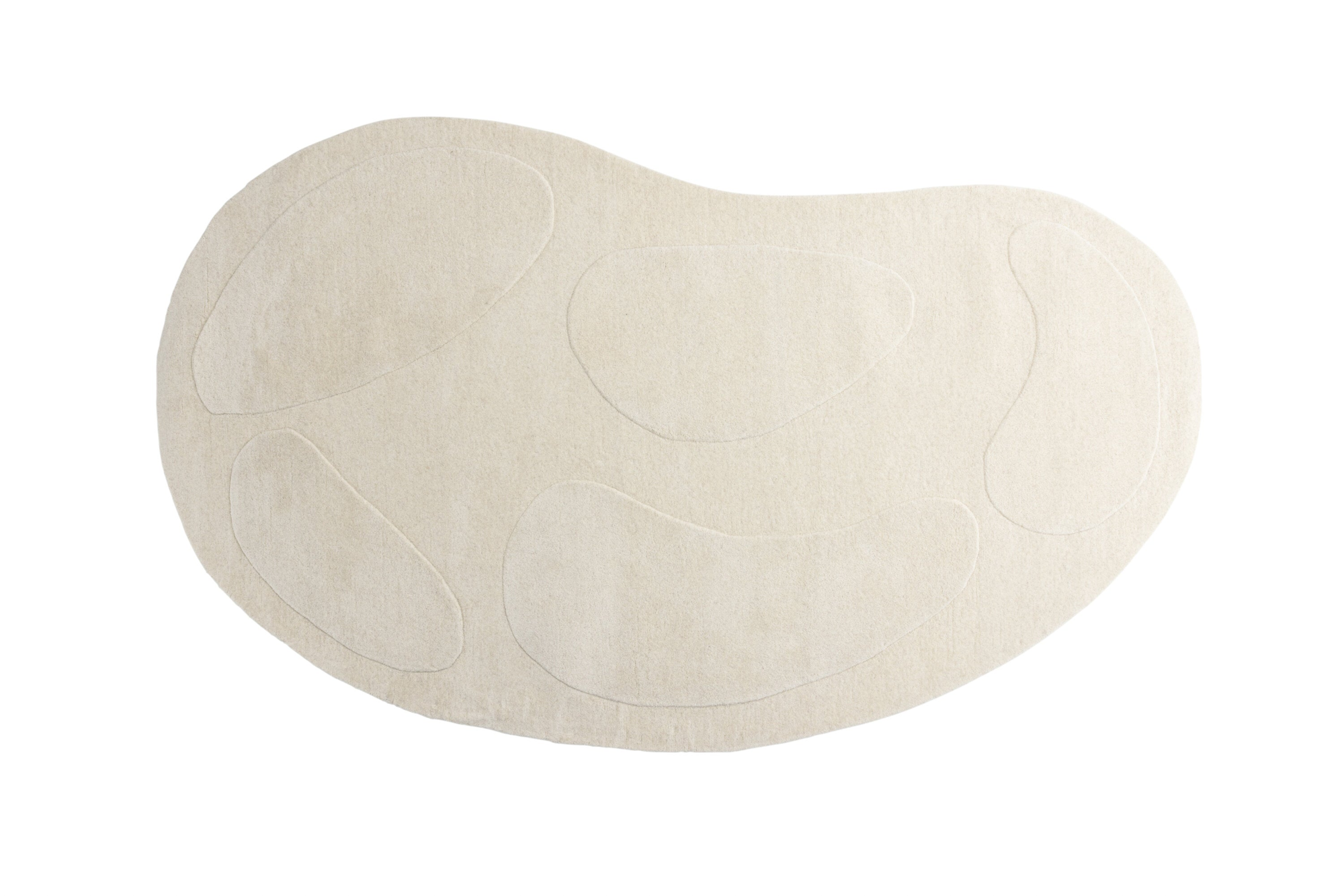 Koa Vloerkleed Ovaal 290x175cm - Wit