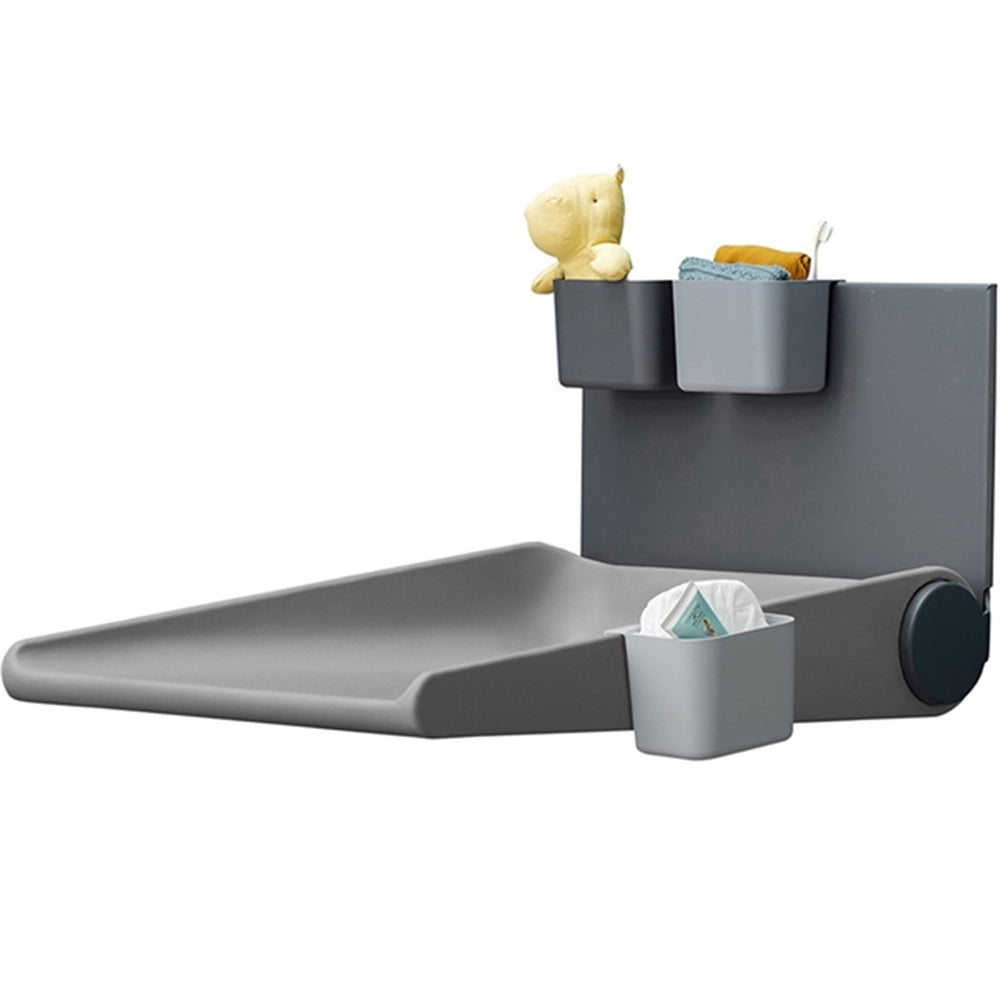 Køb Leander Wally Væghængt Puslebord Dusty Grey