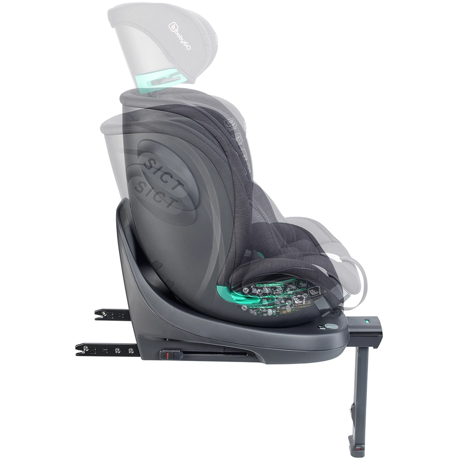 babyGO Reboarder i-Size Prime 360 black