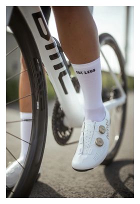 Chaussettes Çois '80% Mental 20% Legs' Blanc