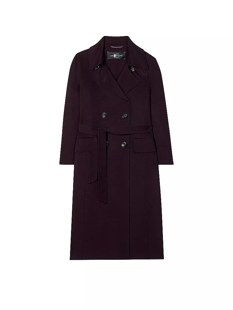 LUISA CERANO Trenchcoat dunkelrot