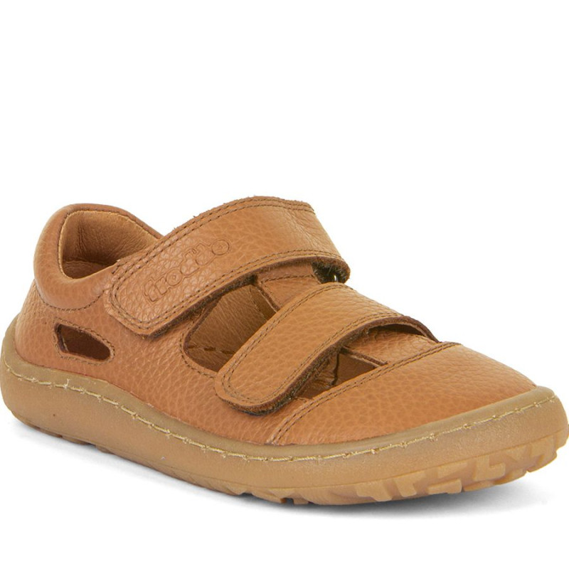 Froddo Froddo Barefoot Sandales Deux Scratchs Cognac