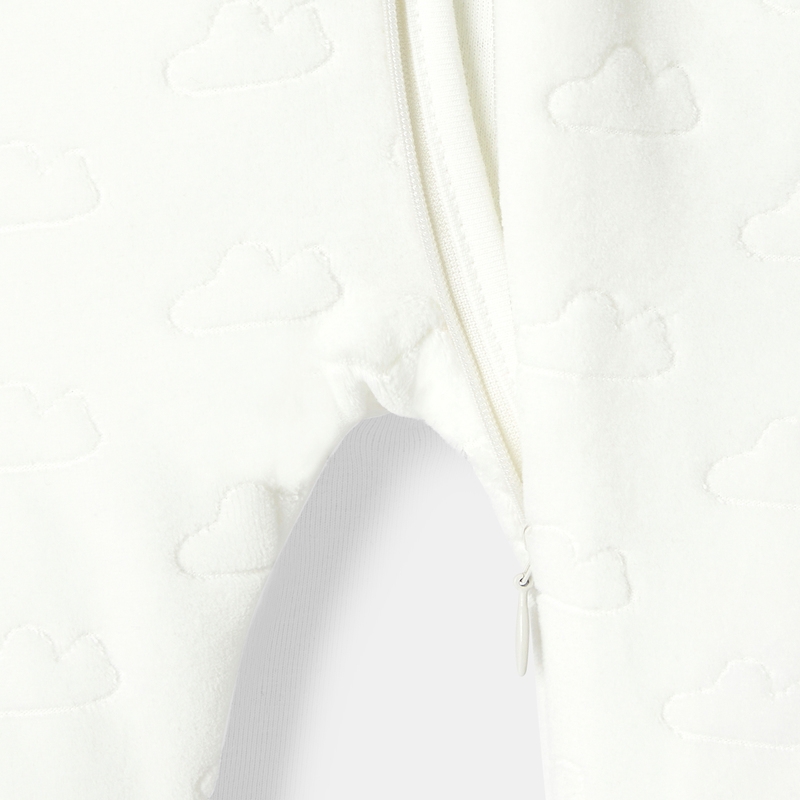 Pyjama en velours blanc naissance Absorba