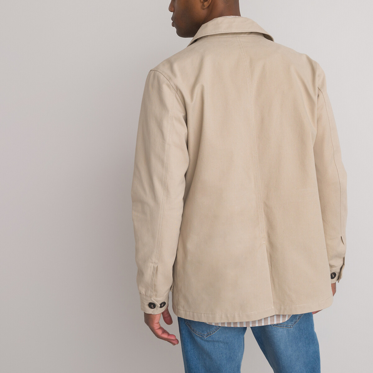 COLEÇÕES LA REDOUTE<br>Jaqueta safari de comprimento médio