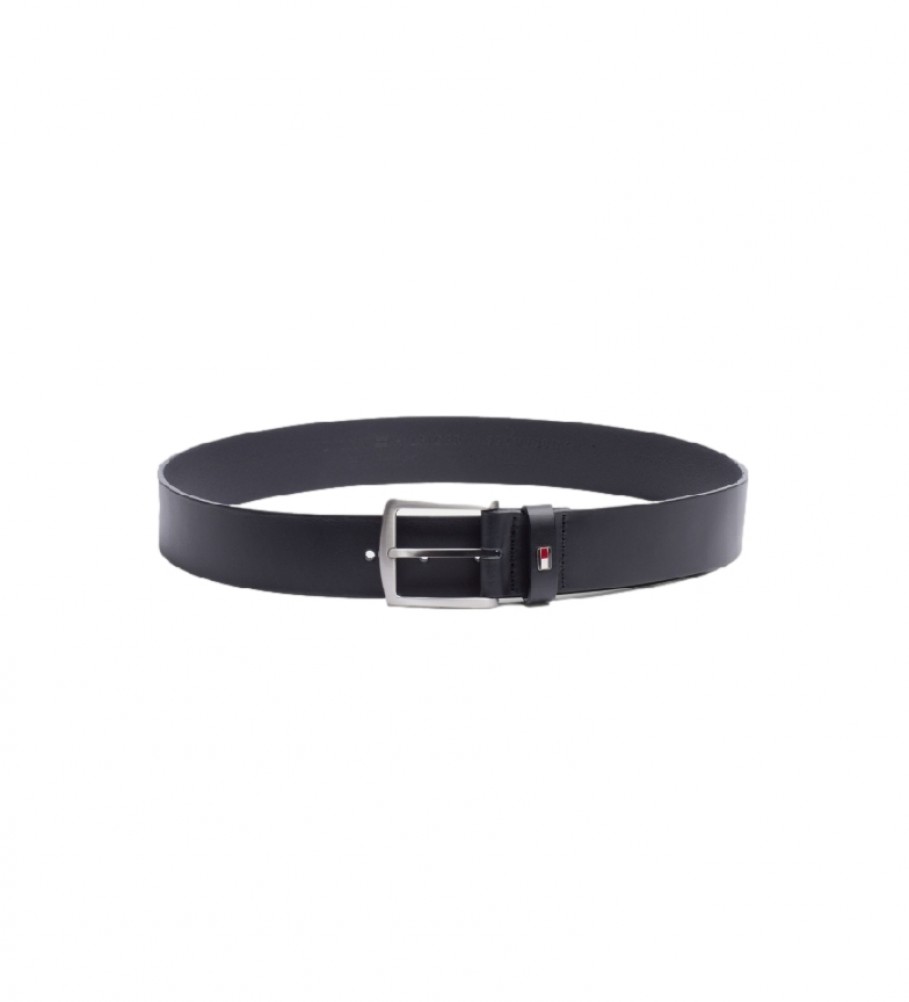Cinto de couro Tommy Hilfiger New Denton 4.0 azul marinho