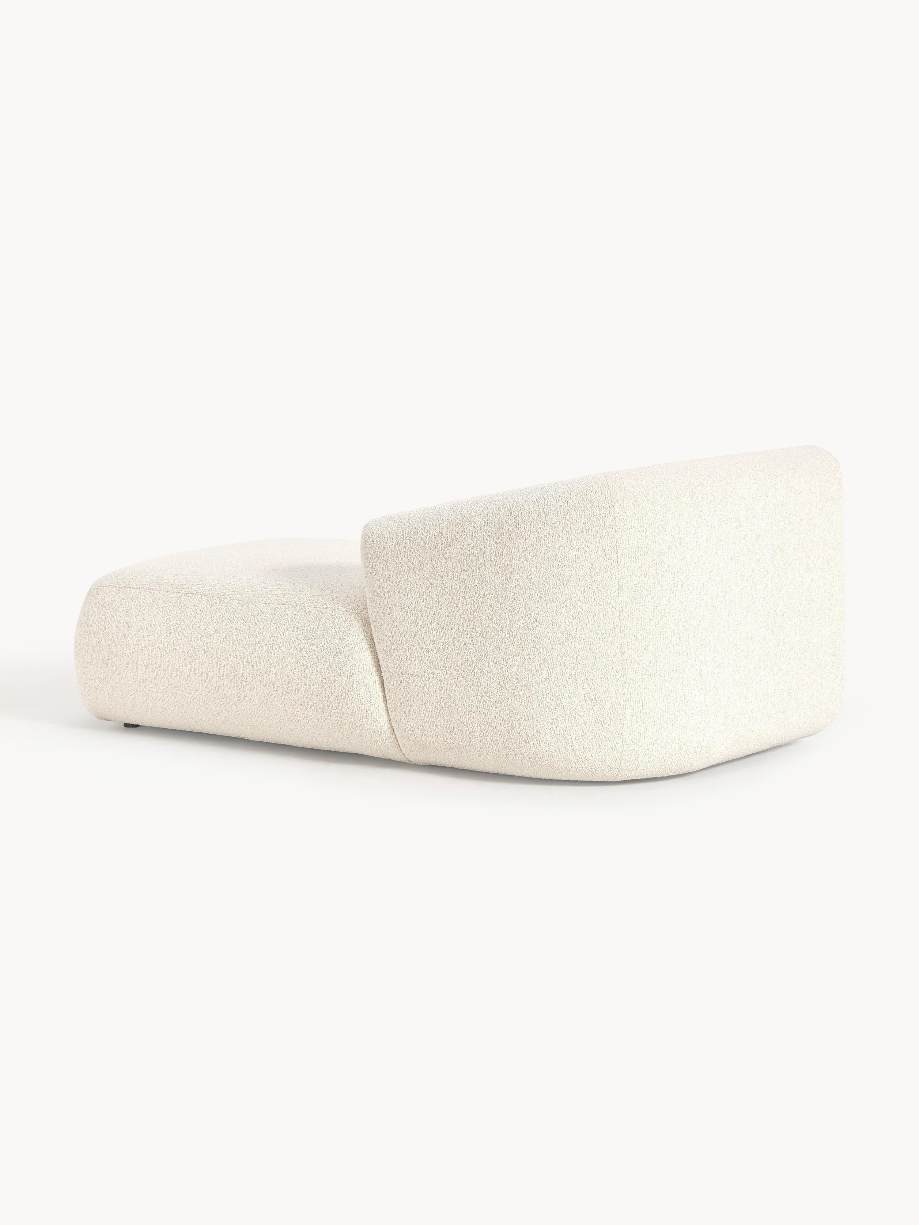 Chaise longue hoekmodule Sofia uit bouclé