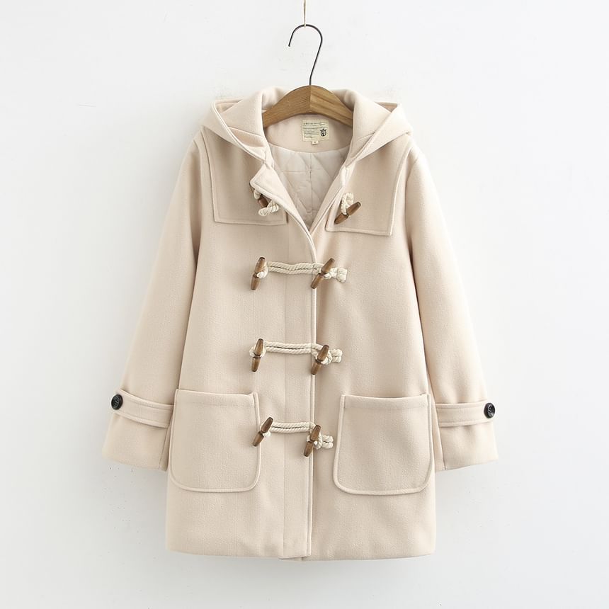Suzette - Duffelcoat met capuchon en knopen