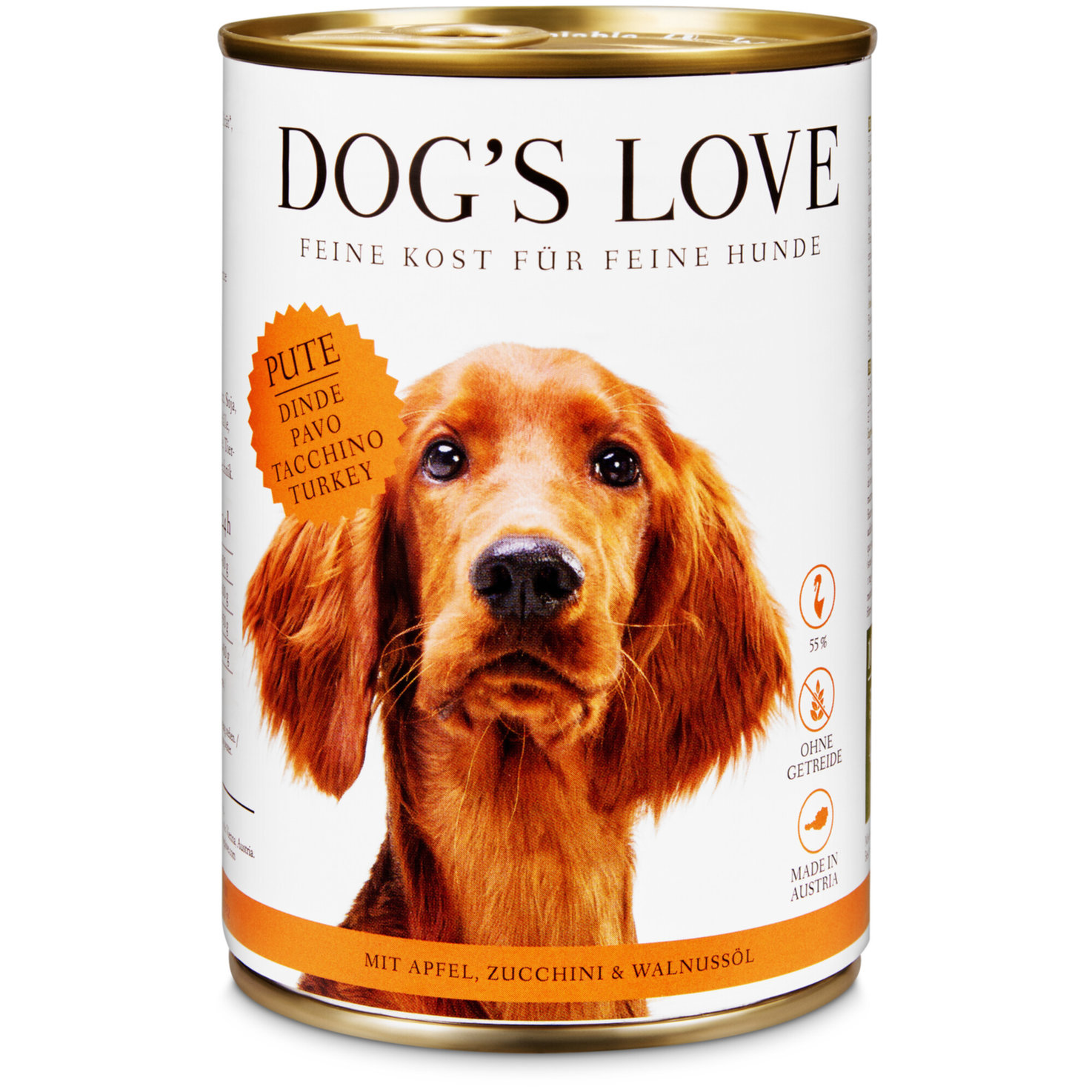 Dog's Love Hundefutter in Gelee Truthahn & Apfel