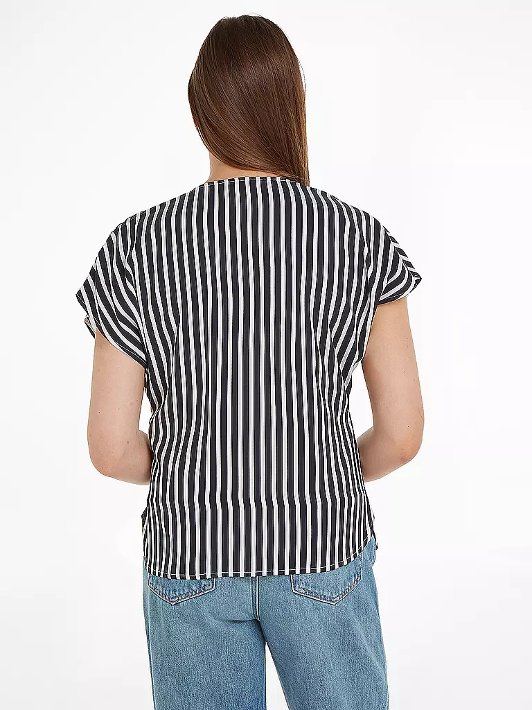 TOMMY HILFIGER Blusenshirt  dunkelblau