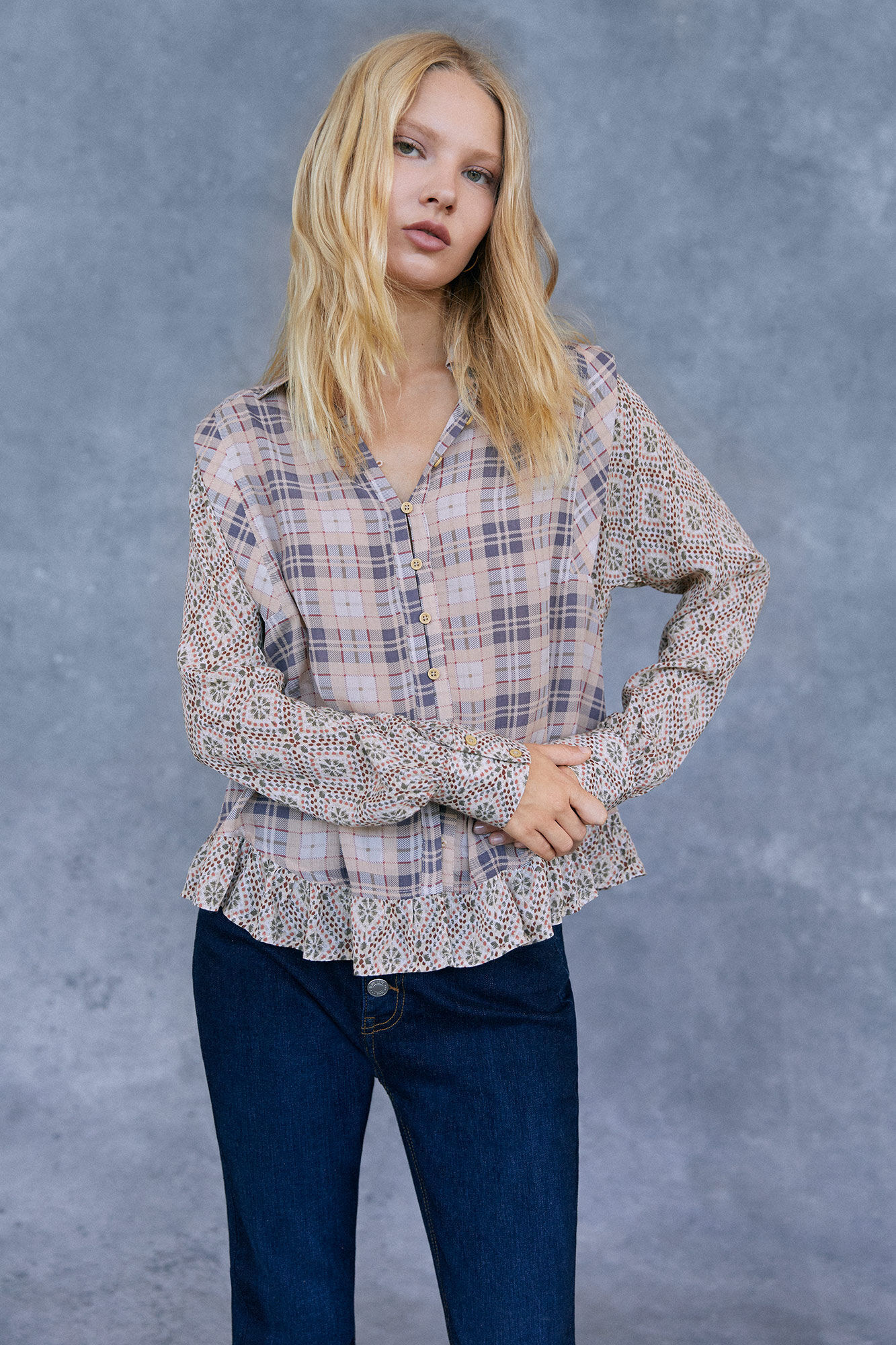 Blusa estampada - Estampa branca