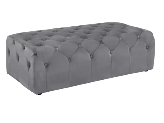 Banc MALONE en velours - Gris