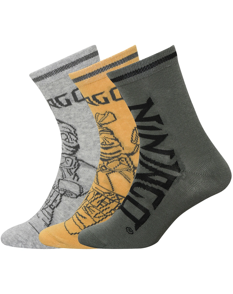 Socken M12010660 3er-Pack in light olive green