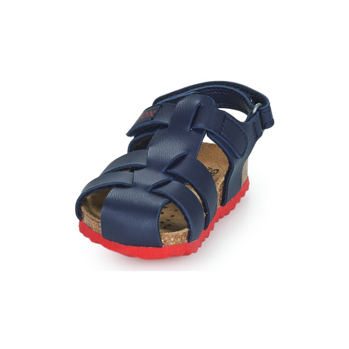 Geox - B SANDAL CHALKI BOY - Marine / Rouge