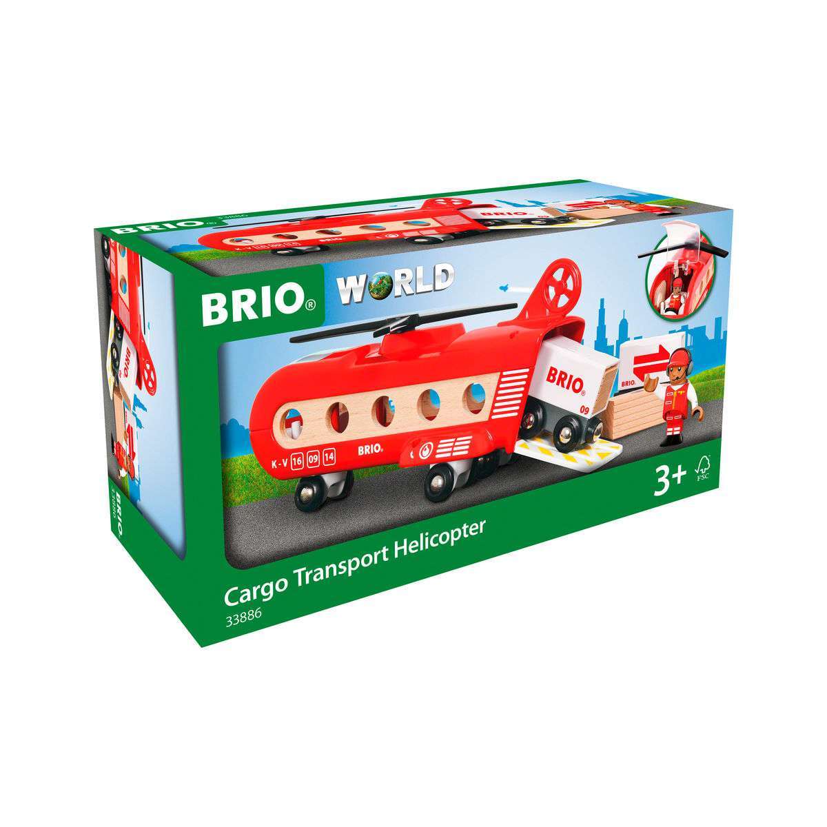 BRIO Spiel Eisenbahn-Transporthubschrauber