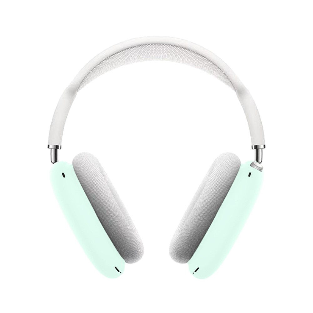 (5-tlg.Set) AirPods Max Silikon Hülle Schutz Abdeckung - Türkis