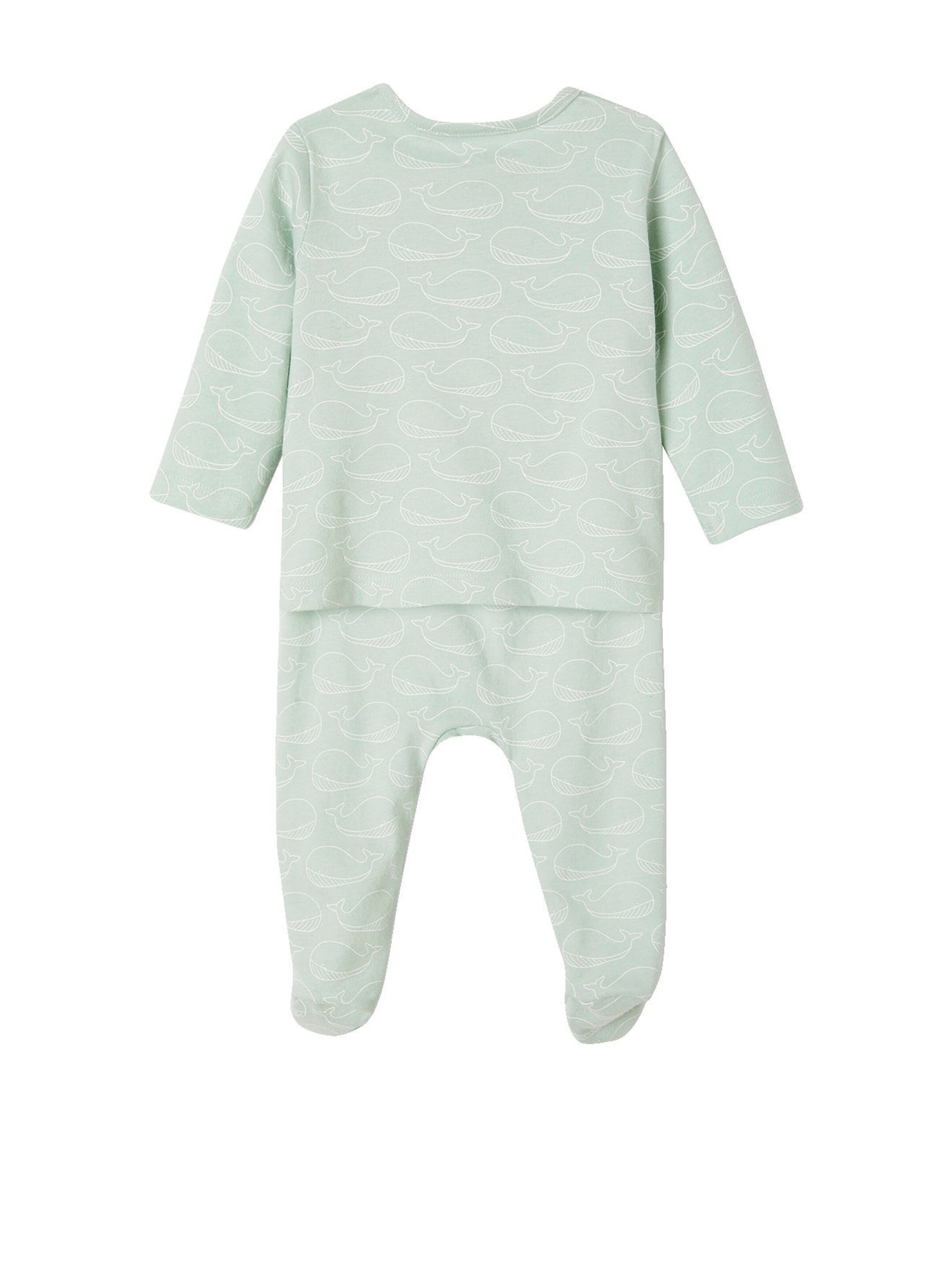 Vertbaudet 2er-Pack Baby Schlafanzüge himmelblau