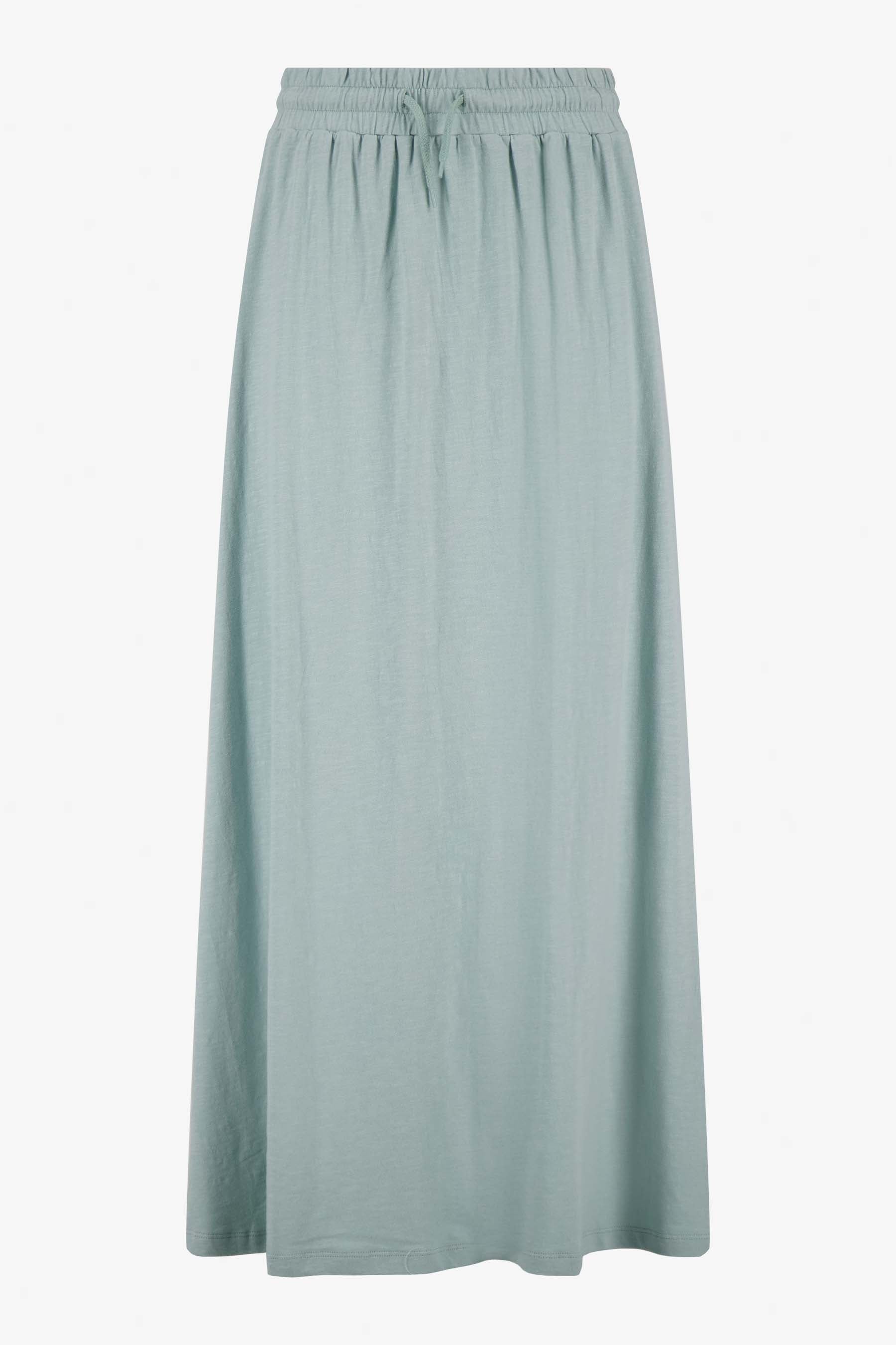 lange wijde jersey rok
