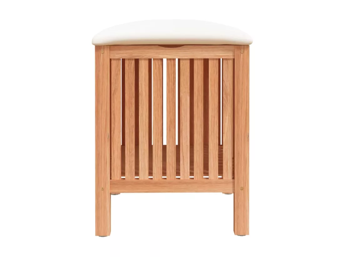 Tabouret de salle de bain 40,5x40x52 Bois massif de noyer