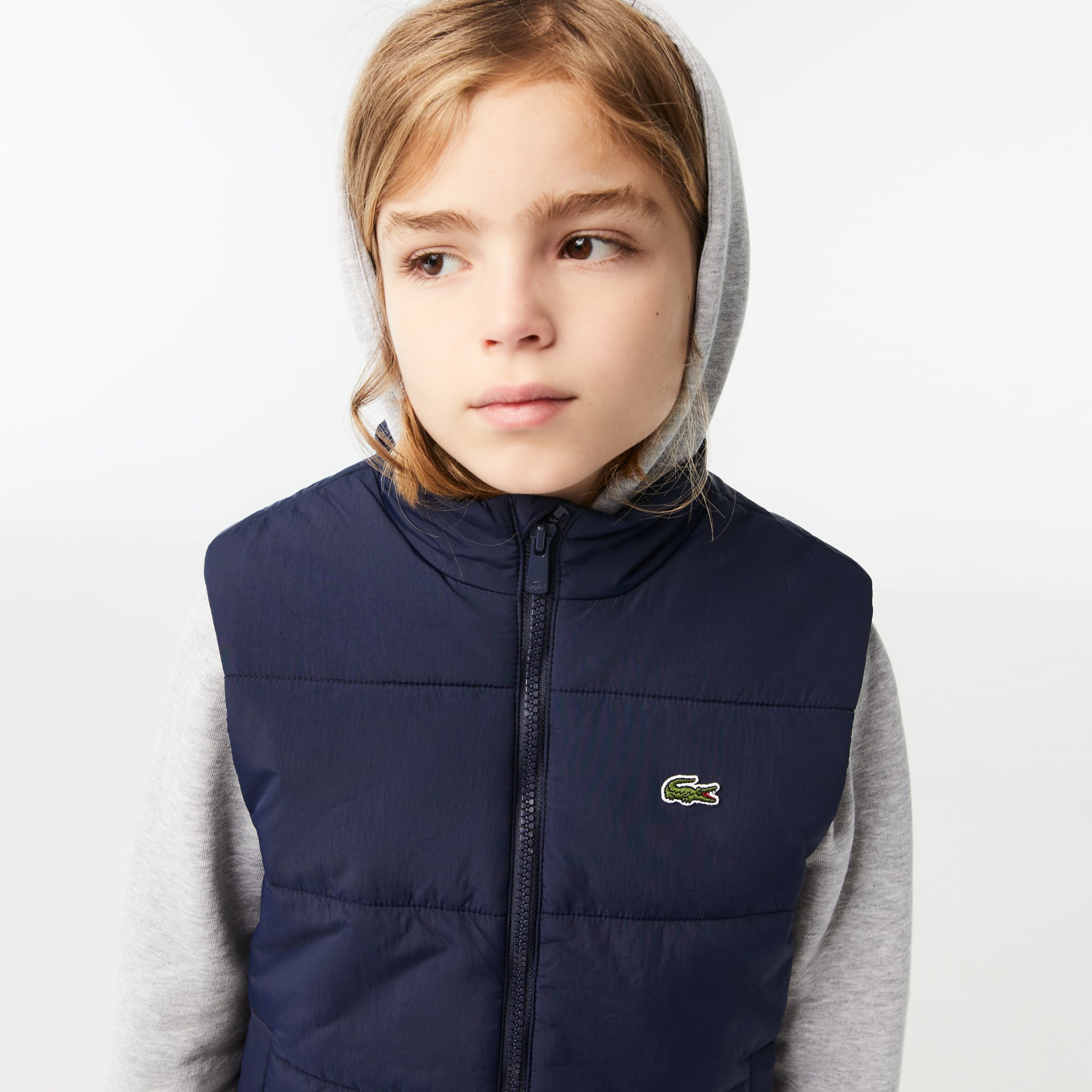 Doudoune sans manche enfant Lacoste en taffetas Manteaux & Blousons - Bleu - Lacoste - Enfant