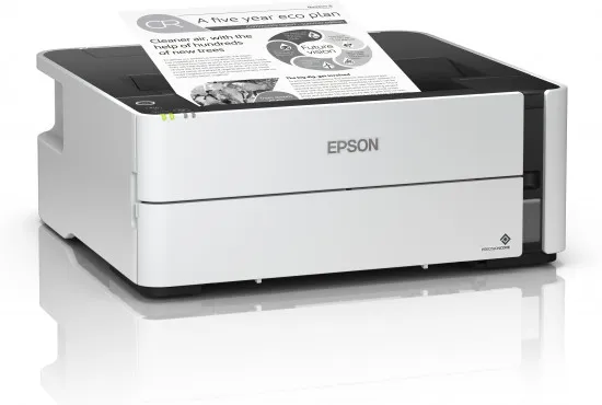 Epson EcoTank ET-M1180 - Printer - S/H - Duplex - blækprinter - kan genopfyldes - A4/Legal - 1200 x 2400 dpi - op til 20 spm - kapacitet: 250 ark - USB 2.0, LAN, Wi-Fi