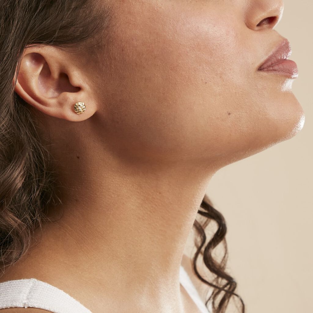 Boucles D'oreilles Puces Dada Or Jaune