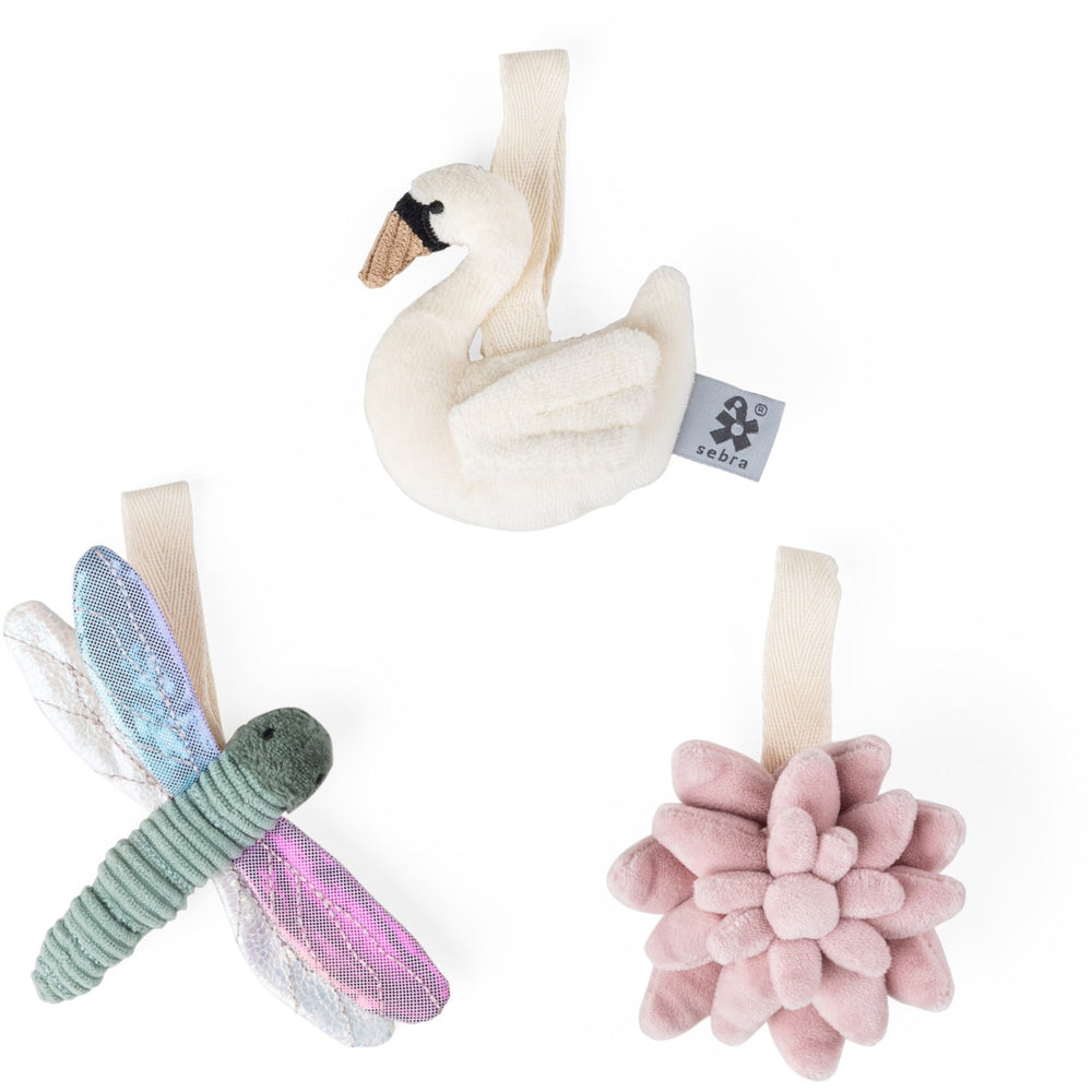 Køb Sebra Multi Flower/Dragonfly/Swan Aktivitetslegetøj 3-Pak
