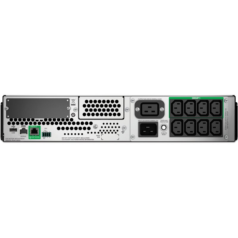 APC Smart-UPS SMT2200RMI2UC - 8x C13, 1x C19, USB, montable en rack, SmartConnect, 2200VA
