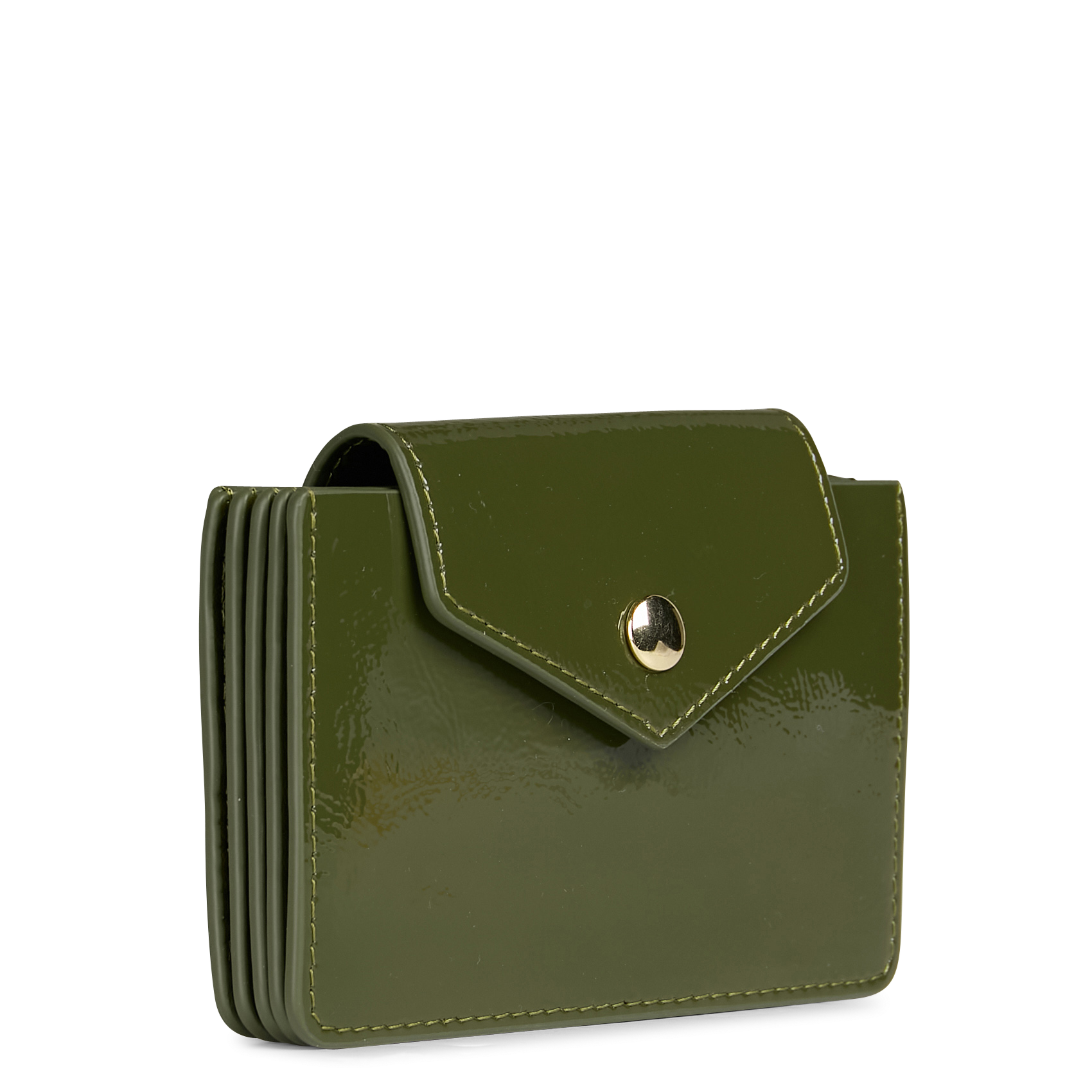 Porte cartes en cuir| Kaki