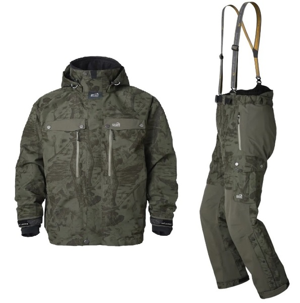 Set veste de pêche Geoff Anderson Dozer 7 & pantalon Urus 7 Leaf
