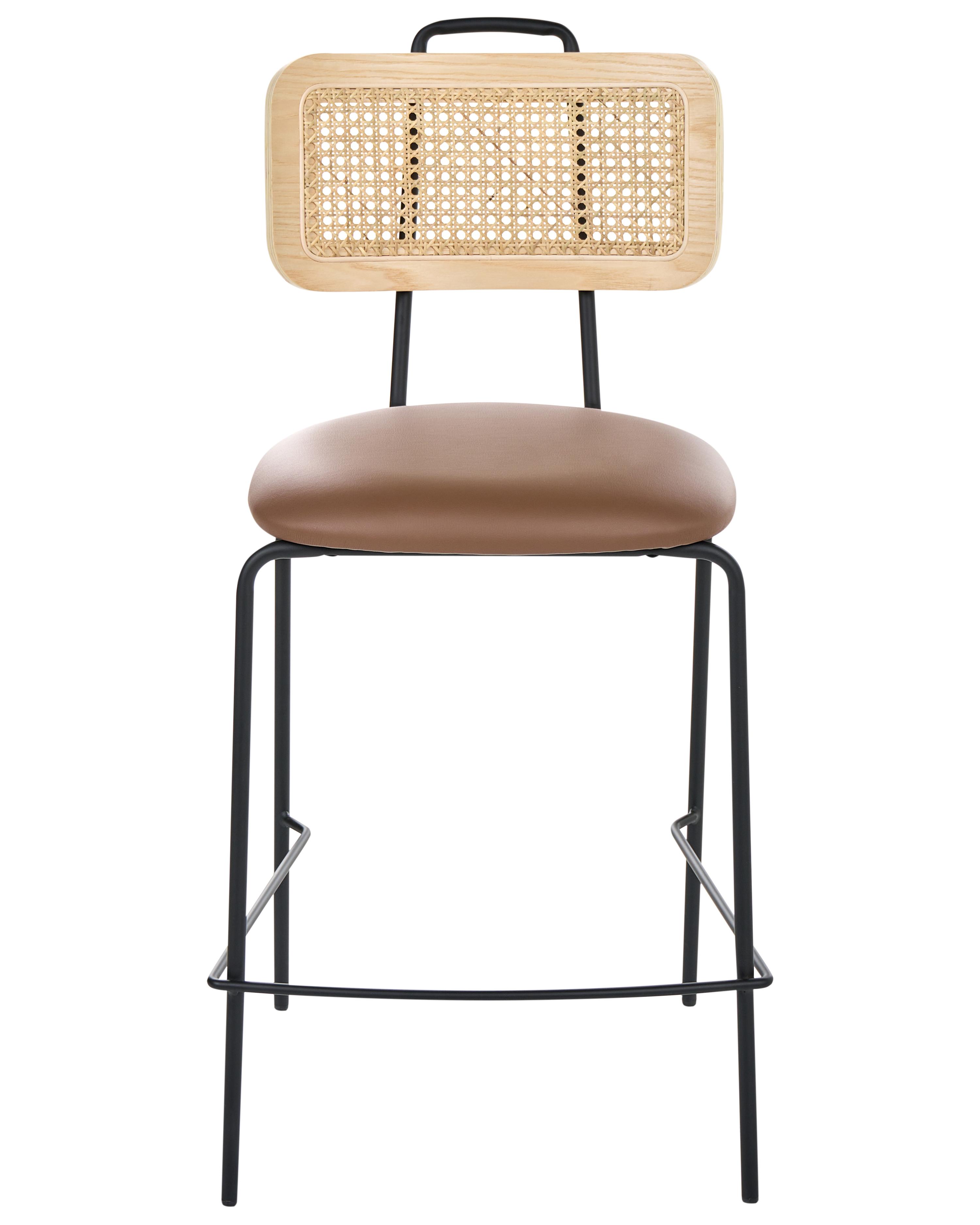 Set van 2 barstoelen ADELANTO Bruin