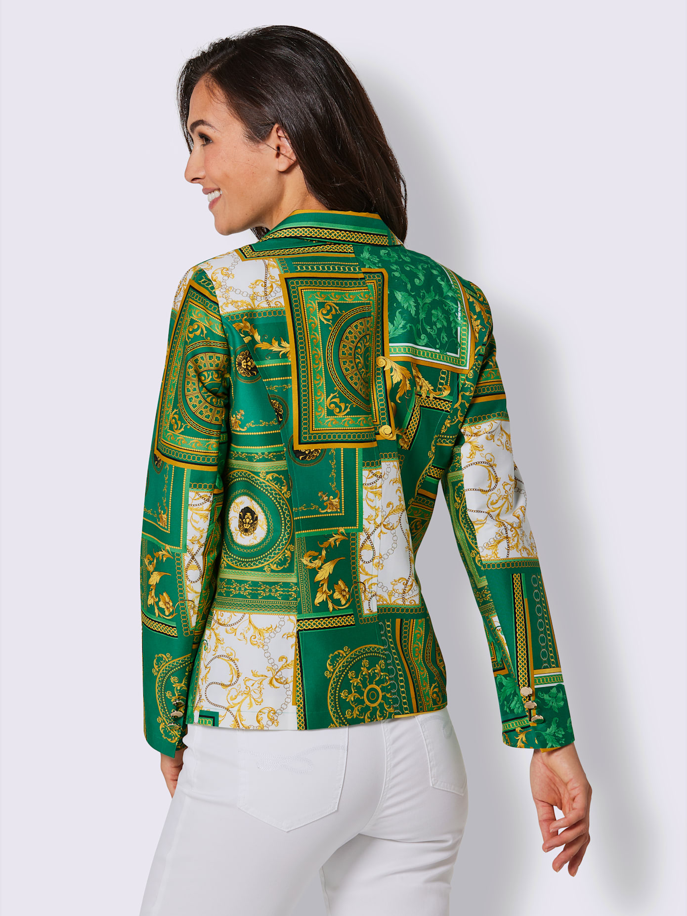 Blazer en soie et coton mélange de soie de qualité