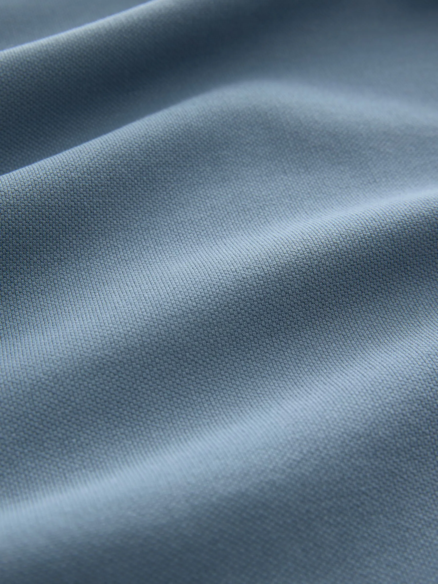 Blauw - Regular fit poloshirt met korte mouwen en contrasterende randen
