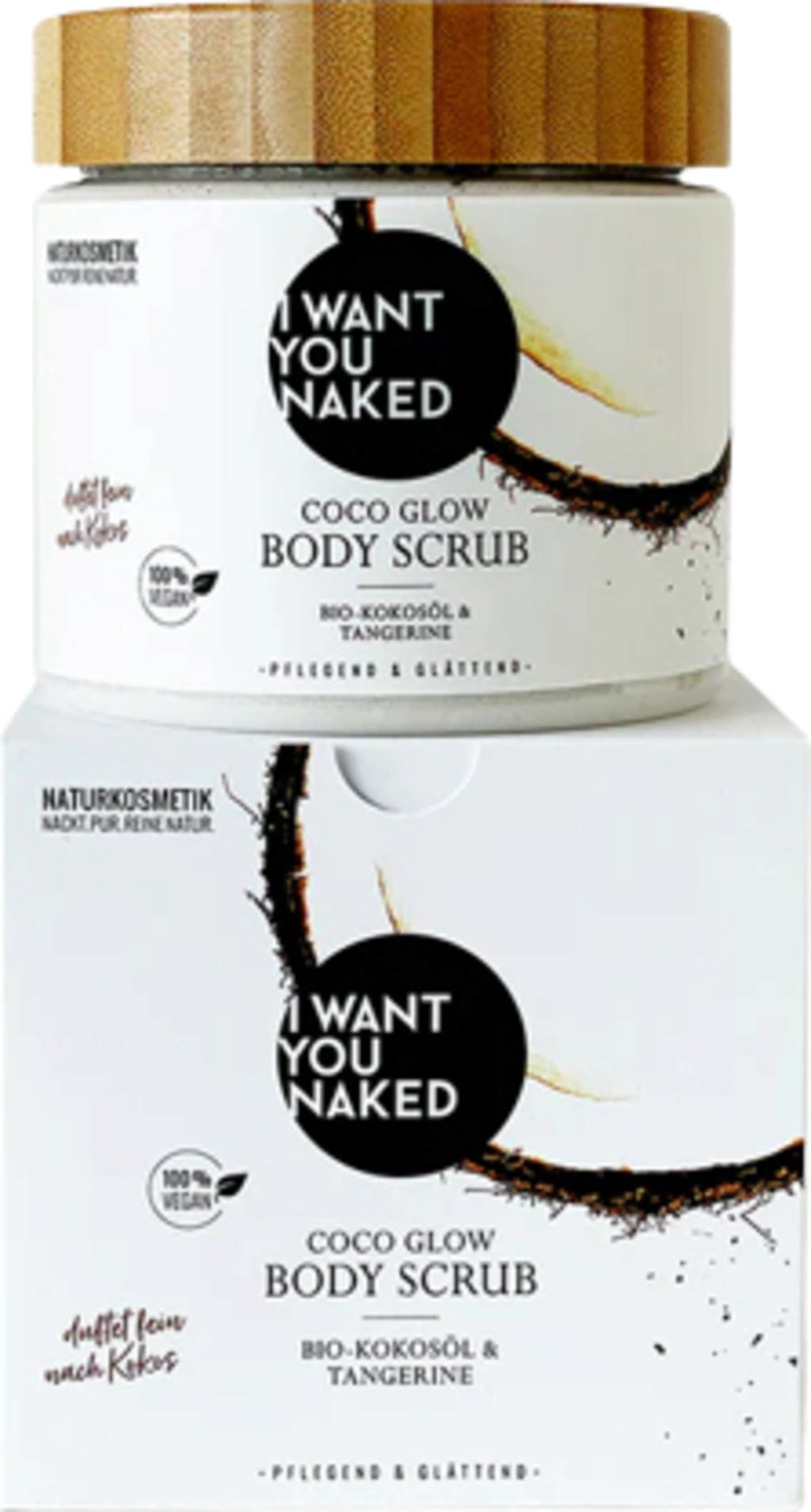 I WANT YOU NAKED  Coco Glow Body Scrub, Refill 500 ml