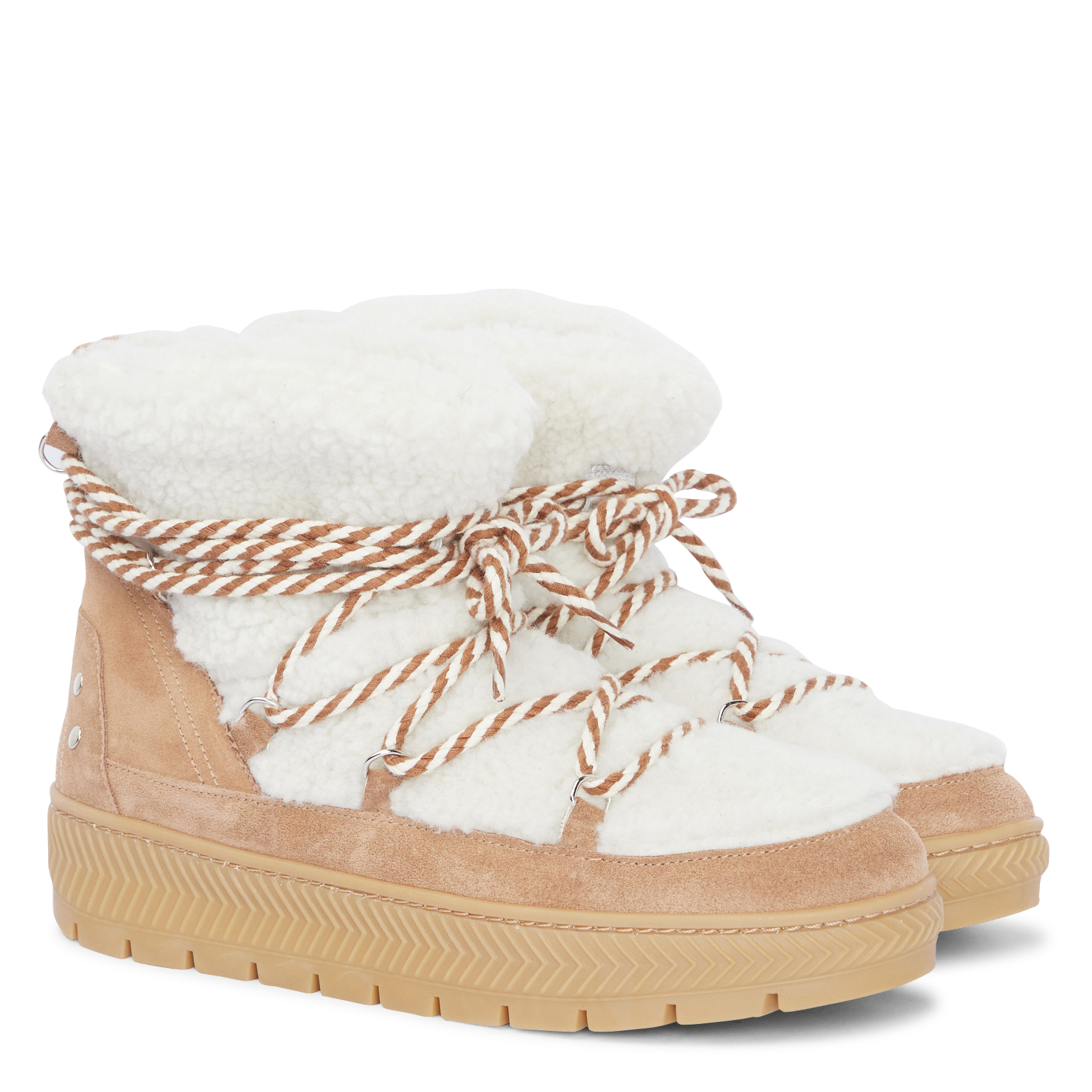 CHERINE - Boots à bout rond | Marron