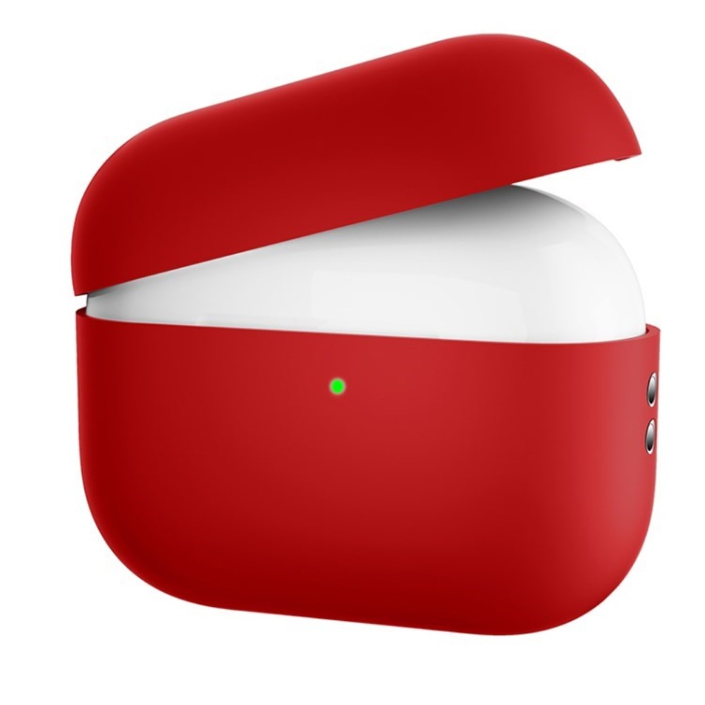 AirPods Pro 2 / AirPods Pro Silikon Case Schutzhülle Abdeckung - Rot (Matt)