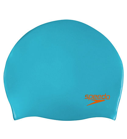 Speedo Badekappe - Junior - Silikon - Blau/Orange