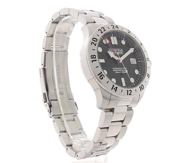 Depth Charge Stainless Steel Silvr Dial Dive Watch