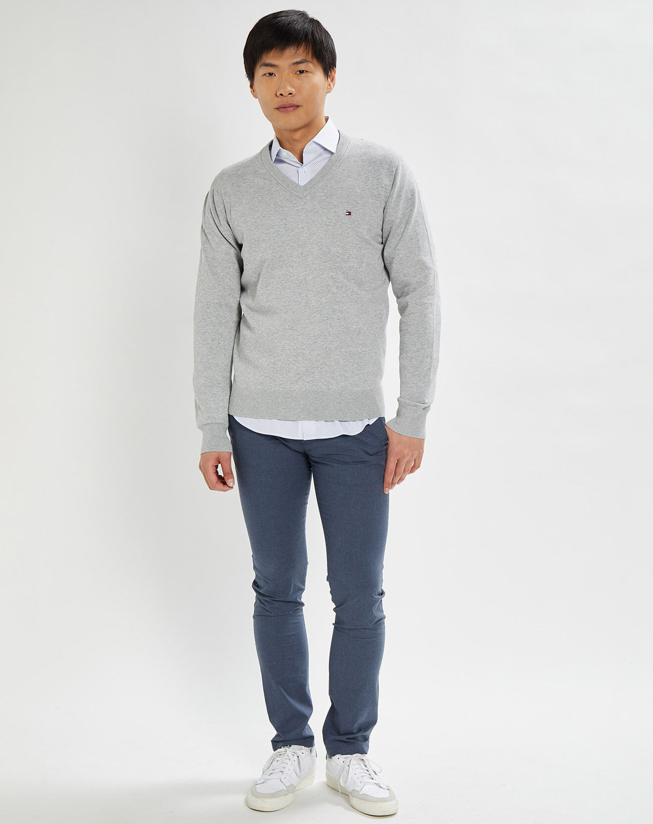 Tommy Hilfiger Pull 1985 col V gris