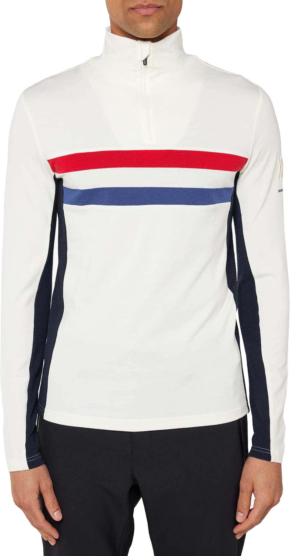 Ski 1/4-Zip Herre Off White