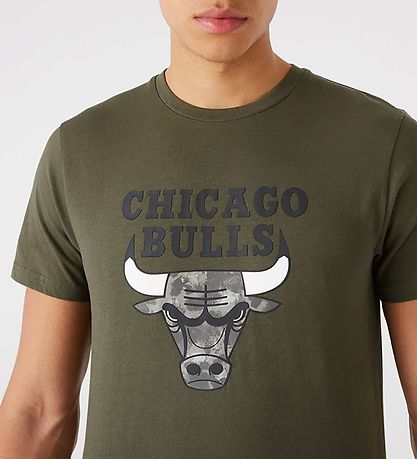 New Era T-Shirt - Chicago Bulls - Army